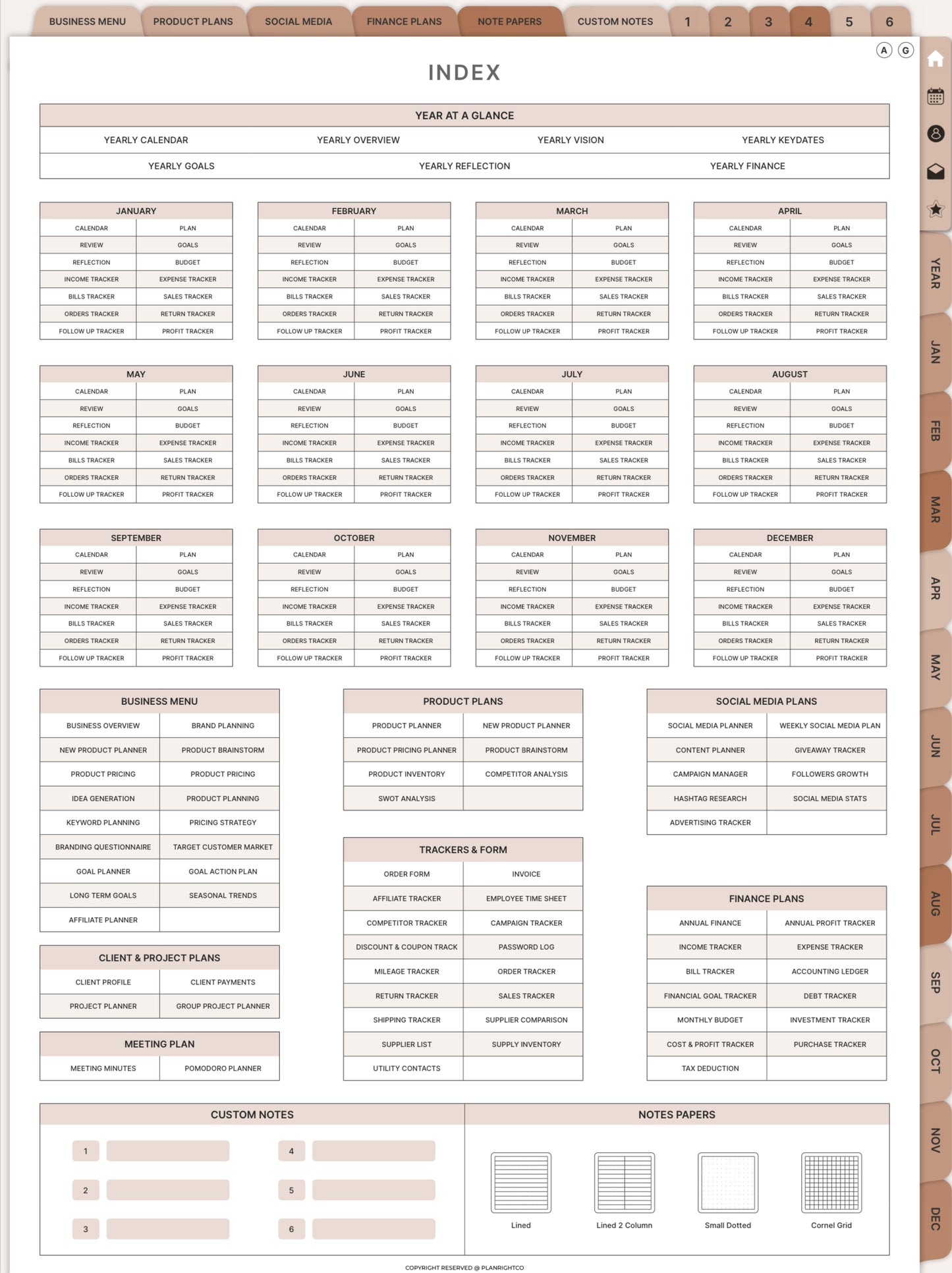 BUSINESS PLANNER